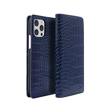 abbi SIGNATURE LIPARI イタリアンレザーダイアリーケース for iPhone 13 Pro Max ネイビー ABS21823i13PMNV