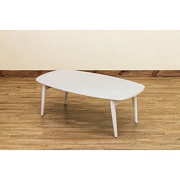 木目調折りたたみローテーブル/センターテーブル  幅90cm 『BONNY』 木製脚 【完成品】
