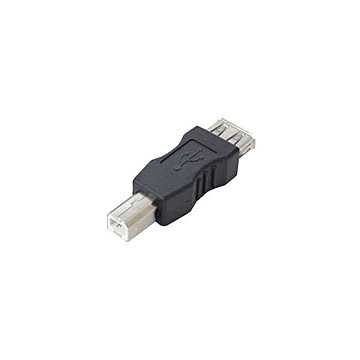 (まとめ)変換名人 変換プラグ USB A(メス)→USB B(オス) USBAB-BA×20セット