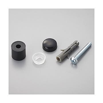 （まとめ） 光 パンチングボードパーツ 壁面用止め具セット 黒 （4組入／パック） PBHT-111 1セット（5パック） ×5セット