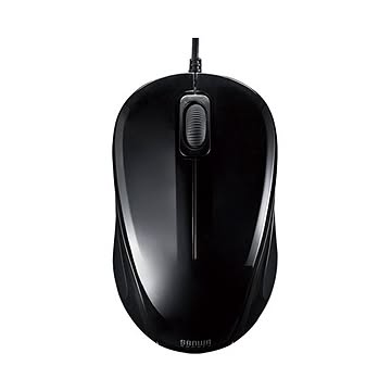 （まとめ） サンワサプライ 静音有線マウス MA-BL9BK ブラック×10セット