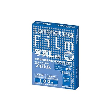 (まとめ) アスカ ラミネーター専用フィルム 写真L判サイズ 100μ BH904 1パック（100枚）  【×10セット】