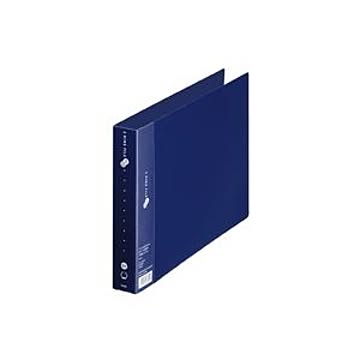 （まとめ）プラス 2リングファイルFC-111RF A4E 35mmネイビー【×10セット】