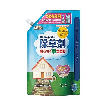 （まとめ） アース製薬 アースガーデン おうちの草コロリ詰替 1.7L×10セット