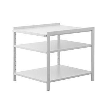 tower タワー (山崎実業) 高さ調節シンク下ラック 3段 Under-The-Sink Storage Rack 収納 棚 キッチン 洗面台 ランドリー 鍋 ホットプレート フック スチール