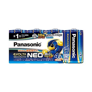 （まとめ） Panasonic 乾電池エボルタネオ単1形 4本入 LR20NJ／4SW×10セット