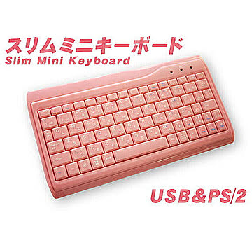 AOTECH　スニムミニサイズ日本語ピンクキーボード　AOK-78PI 管理No. 4547853001816