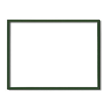 【木製額】色あせを防ぐUVカットアクリル ■デッサン額 大全紙サイズ（727×545mm）グリーン 壁掛けひも付き 化粧箱入り