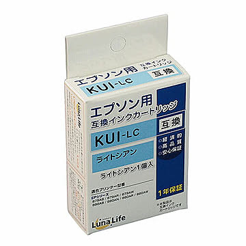 エプソン用 互換インクカートリッジ KUI-LC ライトシアン LNEPKUI-LC 管理No. 4582458927727