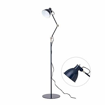 HERMOSA ハモサ INDUSTRY FLOOR LAMP インダストリーフロアランプ EN-024 (白熱球付属) デスクライト兼用 スタンド照明 フロアライト スタンドライト