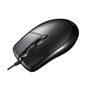 （まとめ） サンワサプライ 有線光学式マウス MA-130HUBK 【×3セット】