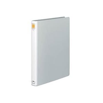 （まとめ）チューブファイル＜エコ＞ 片開き A4タテ 20mmとじ シルバー 10冊