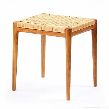 サンフラワーラタン S110WX スツール 幅40cm 座面高43cm ラタン チーク 完成品 快適 涼しい アジアンテイスト 送料込み