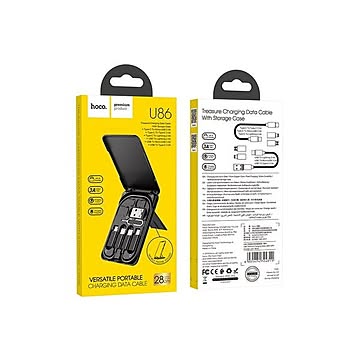 日本トラストテクノロジー hoco U86 6 in 1 ケーブル＆コネクタストレージケース U86-6IN1CASE