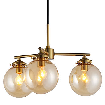 ペンダントライト インターフォルム リケー 3灯タイプ LED電球付 LT-4277