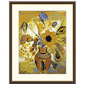 額絵 エトルリア花瓶の花 オディロン・ルドン 42x34cm 三幸