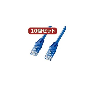 10個セットサンワサプライ カテゴリ6UTPLANケーブル LA-Y6-02BLX10