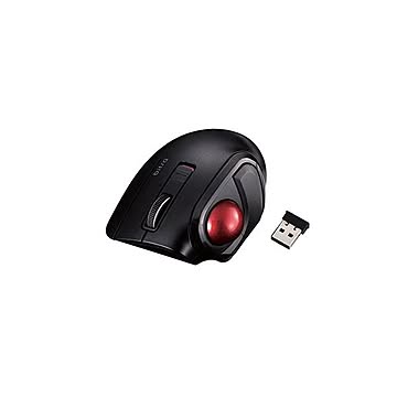 エレコム トラックボールマウス 小型 親指 5ボタン 静音 無線 ブラック M-MT1DRSBK送料無料