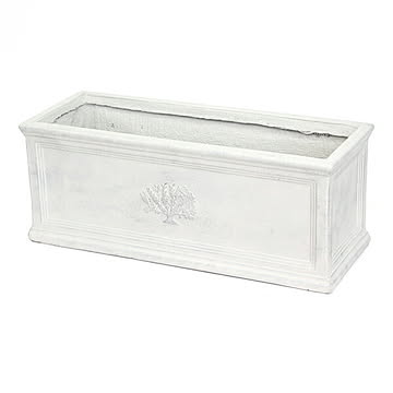 ロングプランター フォレスト ホワイト 村田屋産業 / 3709 芳樹園