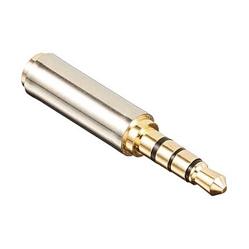 (まとめ)変換名人 AVプラグ 2.5mm(メス) to 3.5mm(オス)4極 AV/25J-35PT×20セット