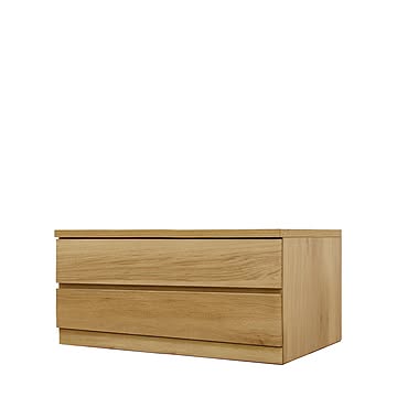 丸田木工 フィット 幅80 2段 奥行55 チェスト 完成品 日本製 大川家具