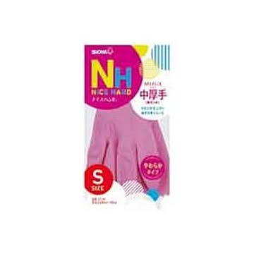 （まとめ買い）ショーワ ナイスハンドミュー中厚手 S ピンク 10双 【×2セット】