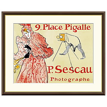 額絵 写真家セスコー アンリ・ド・トゥールーズ＝ロートレック 42x34cm 三幸