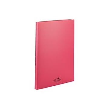 (業務用10セット) LIHITLAB クリアファイル/ポケットファイル 【A4/タテ型】 ポケット差替式 N-5015 赤