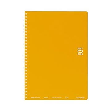 （まとめ）コクヨ ソフトリングノート（ドット入り罫線）セミB5 B罫 40枚 オレンジ ス-SV301BT-YR 1セット（5冊）【×10セット】