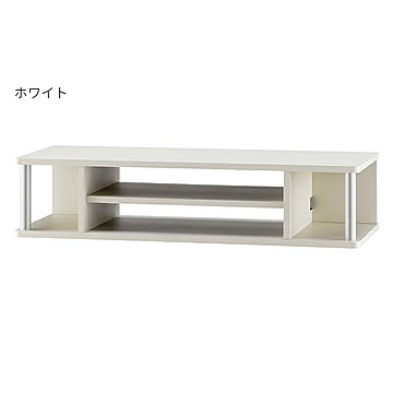 朝日木材加工 AS-80CTW テレビ台 完成品 ホワイト 幅790x奥行290x高さ180mm