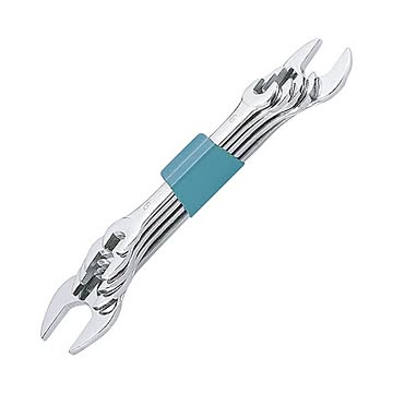 （まとめ） 旭金属工業 極薄スパナセット5本組 SNT-0550×5セット