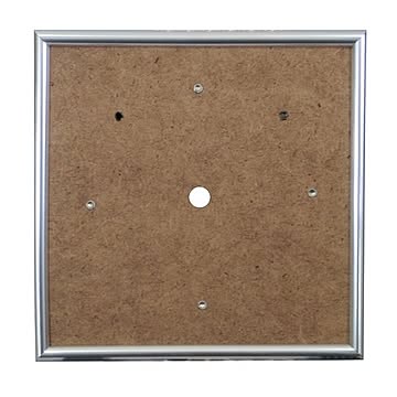 （まとめ）メタリックフレーム 150x150mm（穴あき）【×20セット】