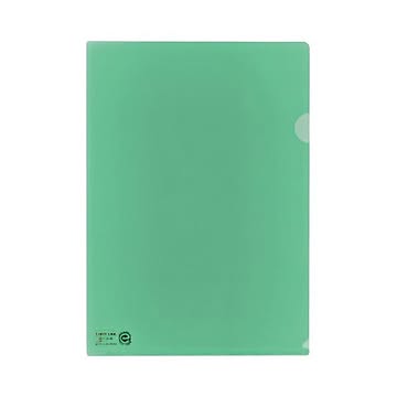 （まとめ）LIHITLAB クリヤーホルダー F-78EC19 A4 クリスタルグリーン 5枚×50セット