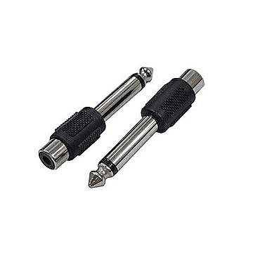 変換名人 AVプラグ RCA(メス) to 6.5mm(オス)モノラル AV/RCAJ-65PM(2P) 管理No. 4571284882027