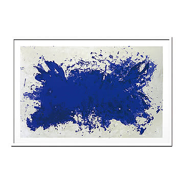 Yves Klein（イヴ クライン） Hommage a Tennessee Williams 1960 アートポスター（フレーム付き） m11962