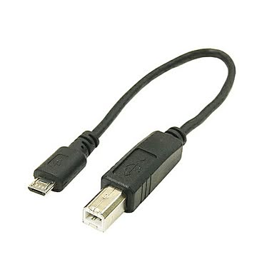 変換名人 USBケーブル20cm microHOST to Bオス USBMCH-BA20