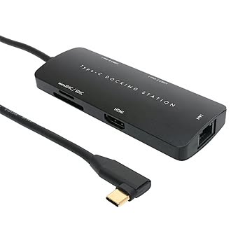 USB TYPE-Cドッキングステーション Utm-4K01/BK ミヨシ