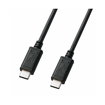 （まとめ） サンワサプライ USB2.0TypeCケーブル KU-CC05 【×3セット】