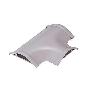 （まとめ） エレコム モール接続ユニット T型分岐 幅75mm用 グレー LD-GAT57／LG 1個 【×5セット】