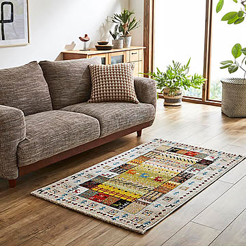 イケヒコ・コーポレーション サンティエ デスクカーペット 120×150cm ペールブルー 4731800