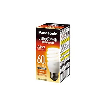 （まとめ）Panasonic 電球型蛍光灯 D60形 電球色 EFD15EL11EF2【×3セット】