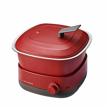 recolte POT DUO carr マルチクッカー レッド RPD-4