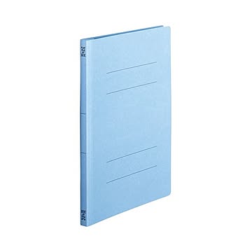 （まとめ） TANOSEE フラットファイル（スタンダードカラー） A4タテ 150枚収容 背幅18mm コバルトブルー 1セット（100冊：10冊×10パック） 【×2セット】