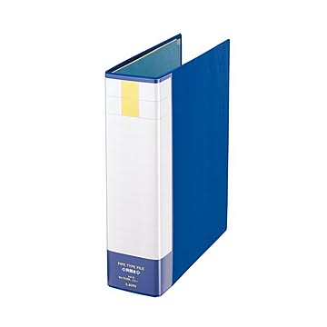 (まとめ) ライオン事務器 パイプ式ファイル(環境)両開き A4タテ 600枚収容 60mmとじ 背幅81mm ブルー No.763RK 1冊 【×10セット】