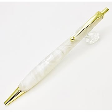 日本製 アクリルボールペン/文房具 【ホワイト】 0.7mm 文具 オフィス用品 ステーショナリー
