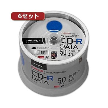 6セットHI DISC CD-R（データ用）高品質 50枚入 TYCR80YP50SPMGX6