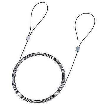 eセキュリティ(ワイヤー、1.5m・1.0mm) 管理No. 4969887277157