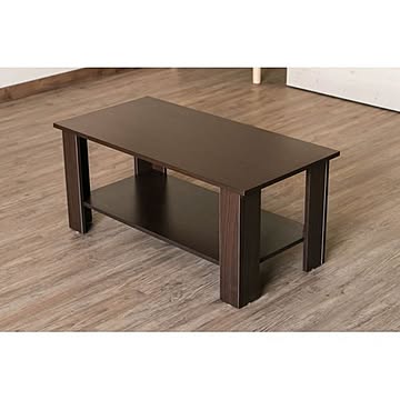 【訳有り アウトレット品】収納棚付きセンターテーブル/ローテーブル 【長方形】 幅90cm 