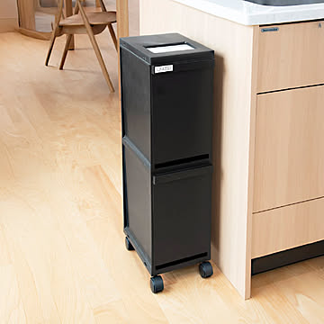 新輝合成 縦型 分別ゴミ箱 キャスター付き 2段 / 3段