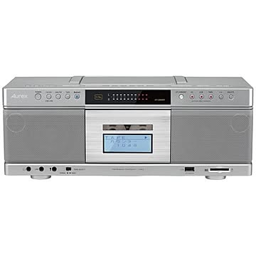 東芝 AUREXハイレゾ対応SD/USB/CDラジオカセットレコーダー(シルバー) TY-AK2(S)